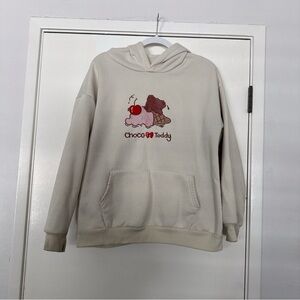 Choco Teddy Cream Hoodie